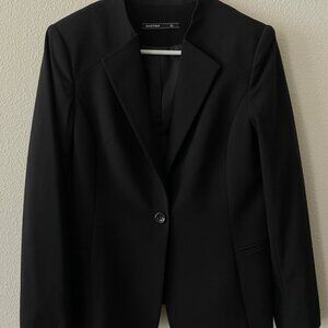 Women Elegant Black Blazer Business Formal Jacket